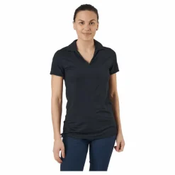 W Cloudspun Coast Polo Puma Black Heather