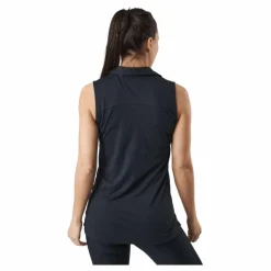 W Cloudspun Coast Sl Polo Puma Black Heather