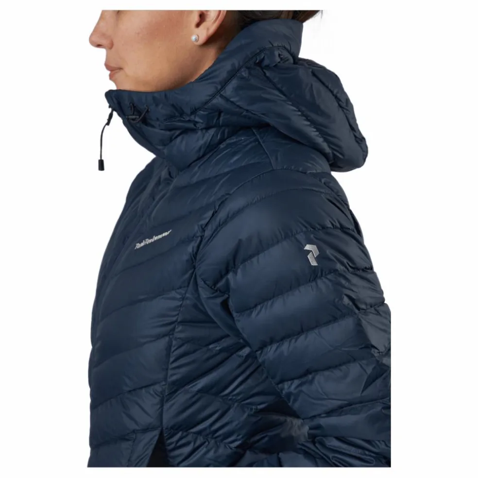 W Frost Down Hood Jacket Blue Shadow