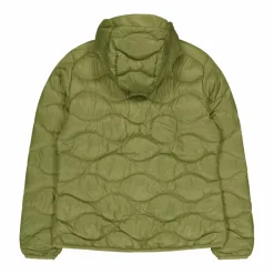 W Helium Down Hood Jacket Snap Green