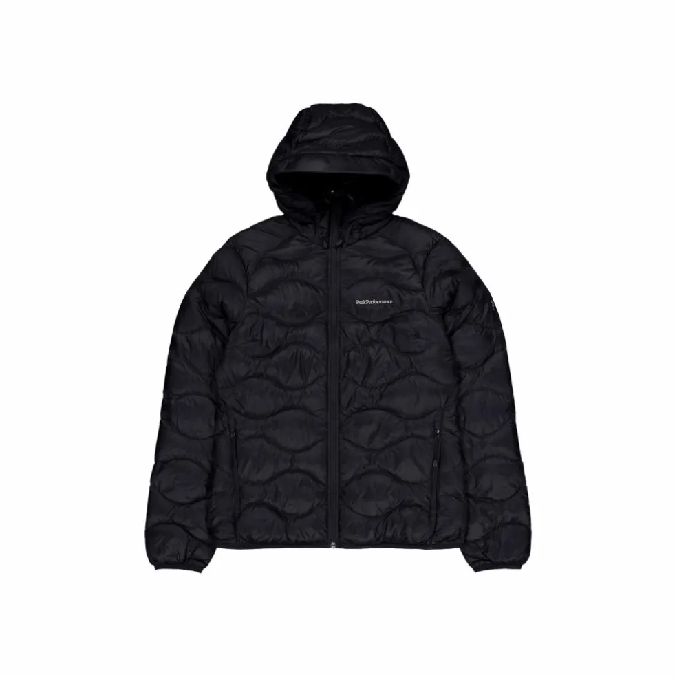 W Helium Down Hood Jacket Black