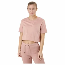 W Nsw Crop Ss Tee Prnt Rose Whisper/white