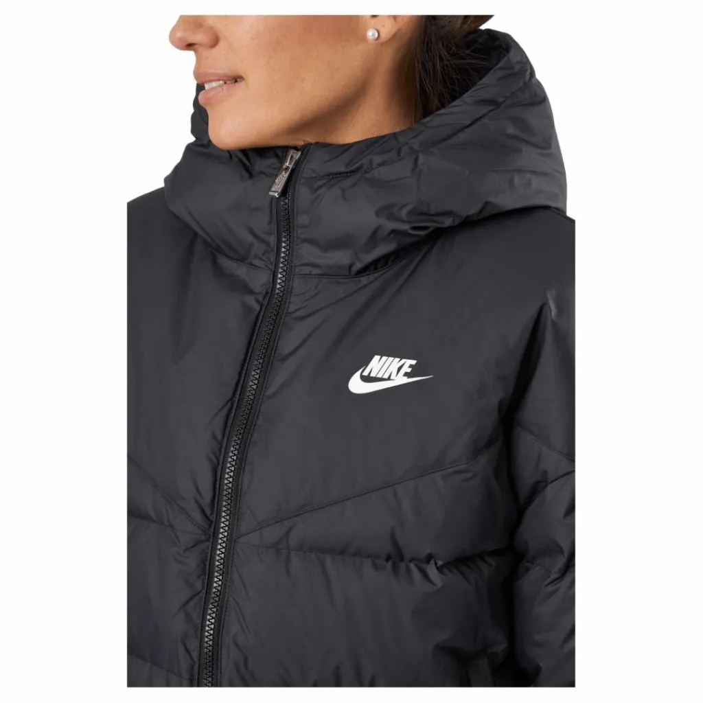 W Nsw Sf Dwn Wr Hd Jkt Black/black/white