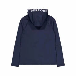 W Rider Mid Zip Hood Blue Shadow