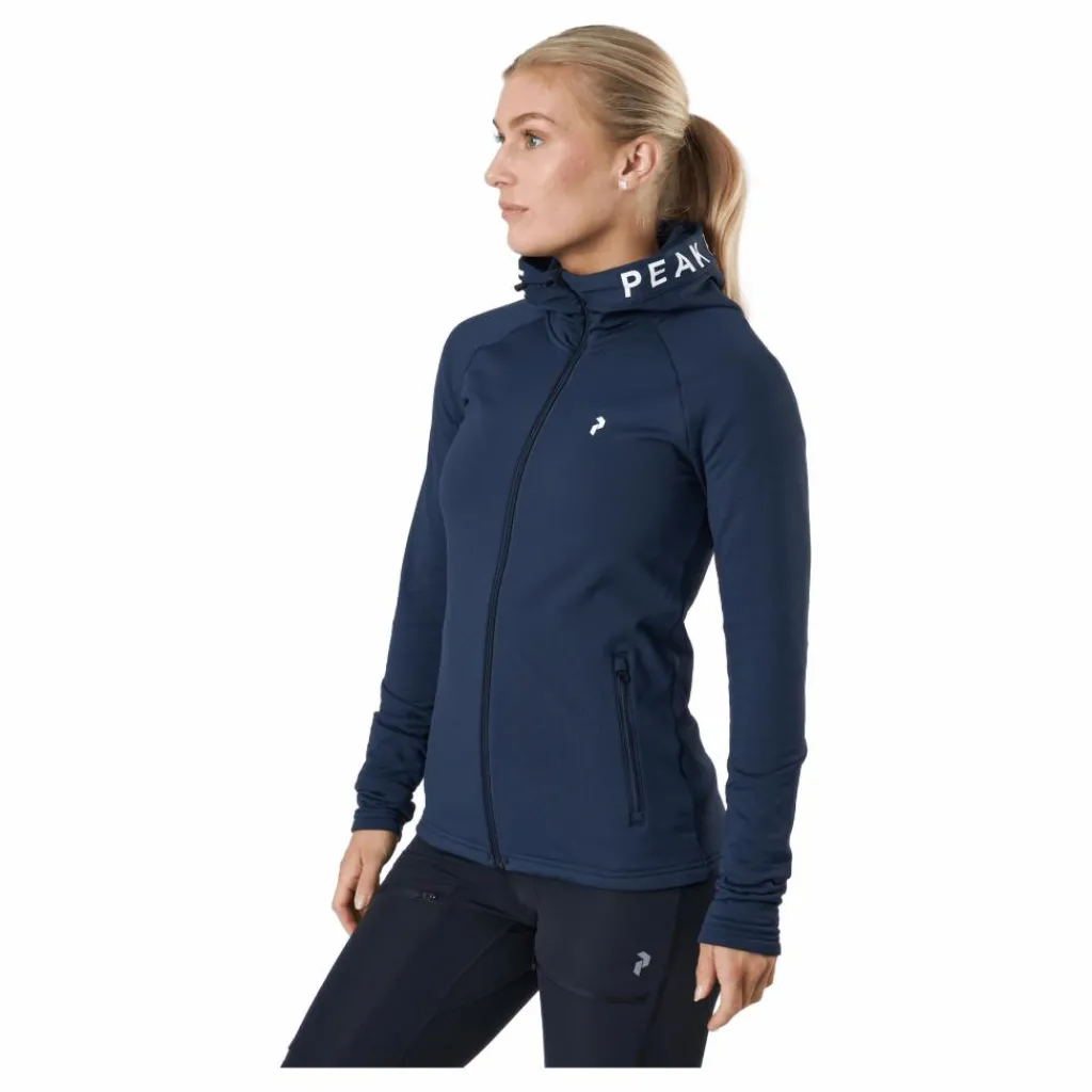 W Rider Zip Hood Blue Shadow