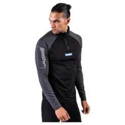 Warm Zip Shirt Black/Grey