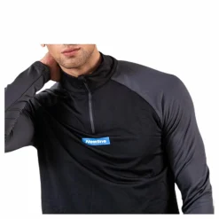 Warm Zip Shirt Black/Grey