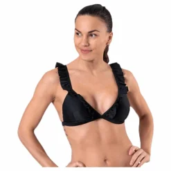 Wikolia Frill Top Black