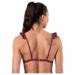 Wikolia Frill Top Patterned/Red