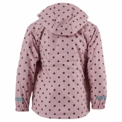 Wings Fleece-Lined Rain Jacket Pink