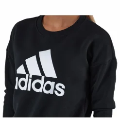 Womens Badge Of Sport Crew Sweatshirt Black