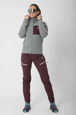 Women’S Wool Pile Hoodie Skord Grey