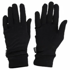 Wool Glove Liner  Black