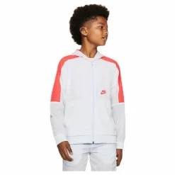 Woven Front Zip Training Junior Grey