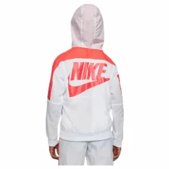 Woven Front Zip Training Junior Grey