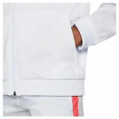 Woven Front Zip Training Junior Grey