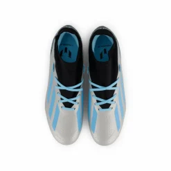 X Crazyfast Messi.3 Firm Ground Boots Silver Metallic / Bliss Blue / Core Black