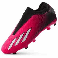 X Speedportal.3 Laceless Firm Ground Boots Team Shock Pink 2 / Zero Metalic / Core Black