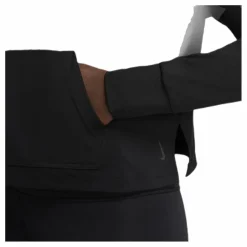 Yoga Jersey Crop Hoodie Black