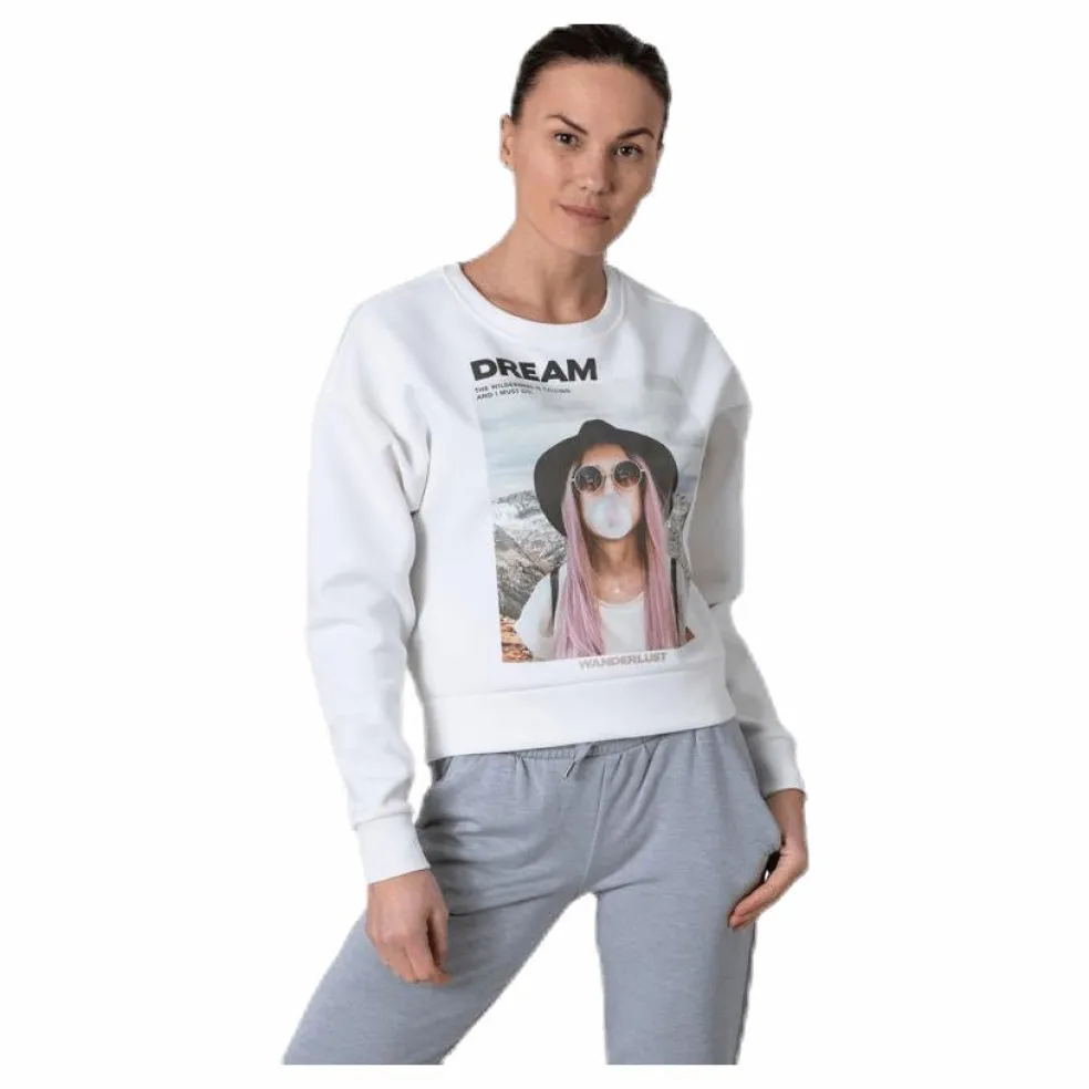 Ziggy L/S O-Neck Box Swt White