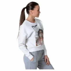 Ziggy L/S O-Neck Box Swt White