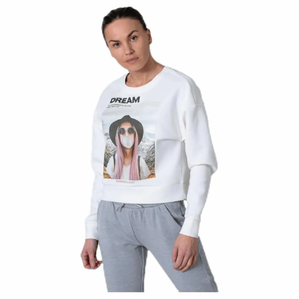 Ziggy L/S O-Neck Box Swt White