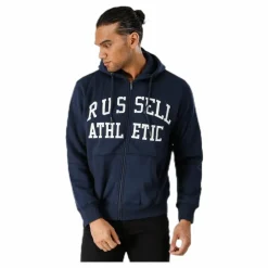 Zip Through Tackle Twill Hoody Blue